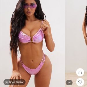 Beautiful Pink Shiny Bikini